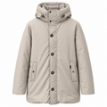 Down Jacket Grey Polyester Polyamide