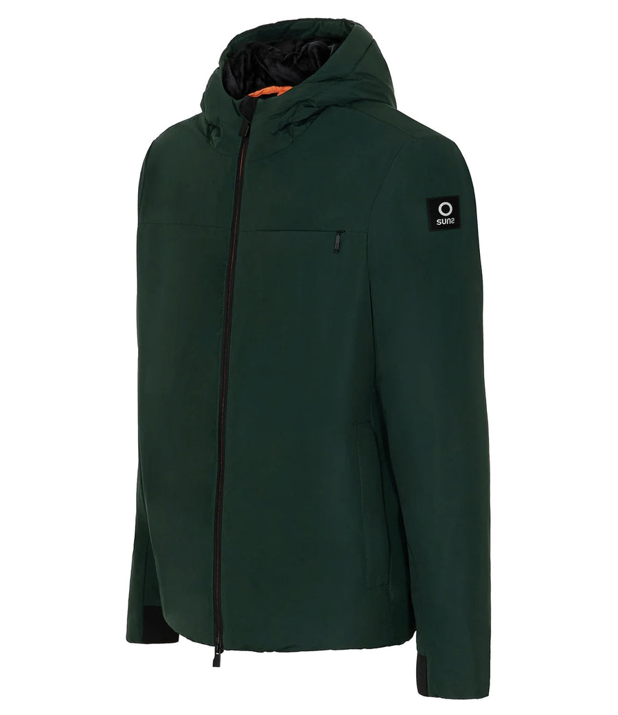 SUNS Jacket Green 100% Polyester Aurelio Velour