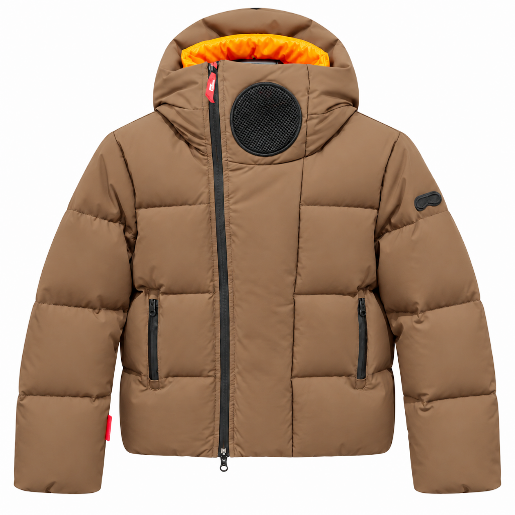 AI-Riders Jacket Brown 88% Nylon 12% Elastane