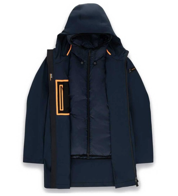 Suns Jacket Blue 100% Polyester Praga Double
