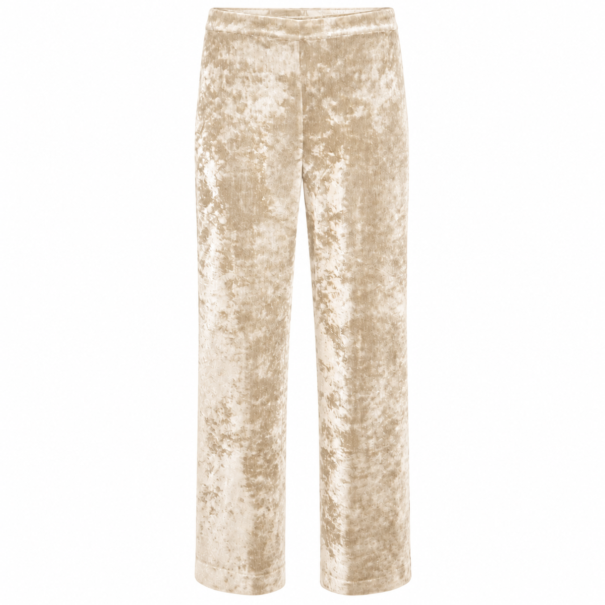 mirella matteini - pantaloni in ciniglia beige