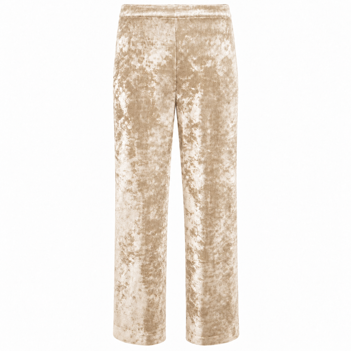 mirella matteini - pantaloni in ciniglia beige