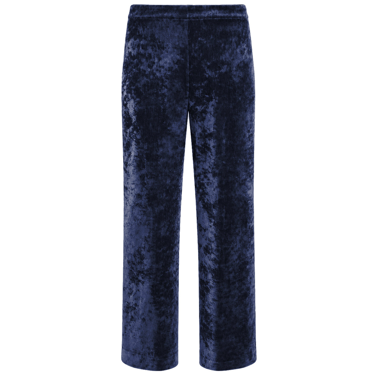 mirella matteini - pantaloni in ciniglia blu