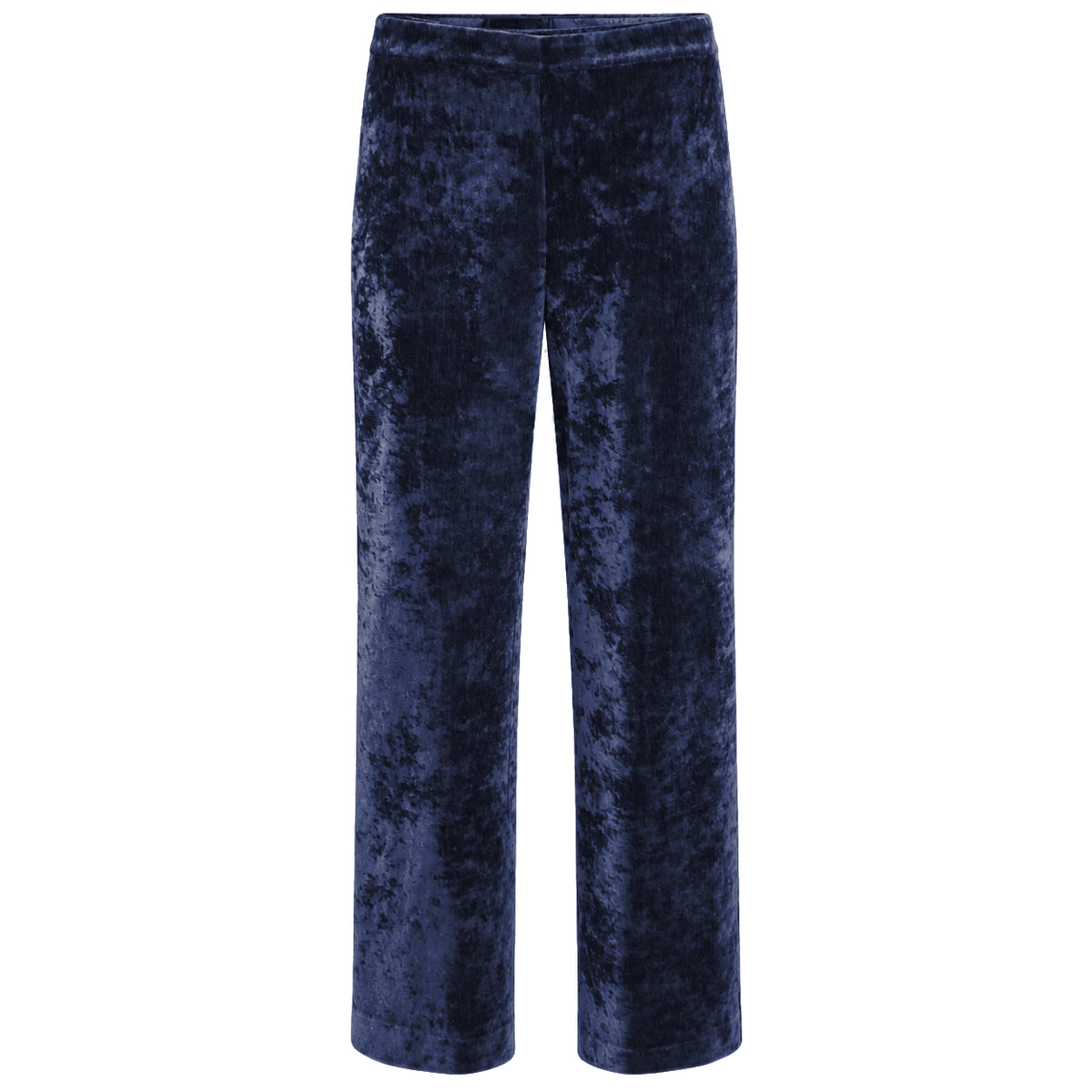 mirella matteini - pantaloni in ciniglia blu