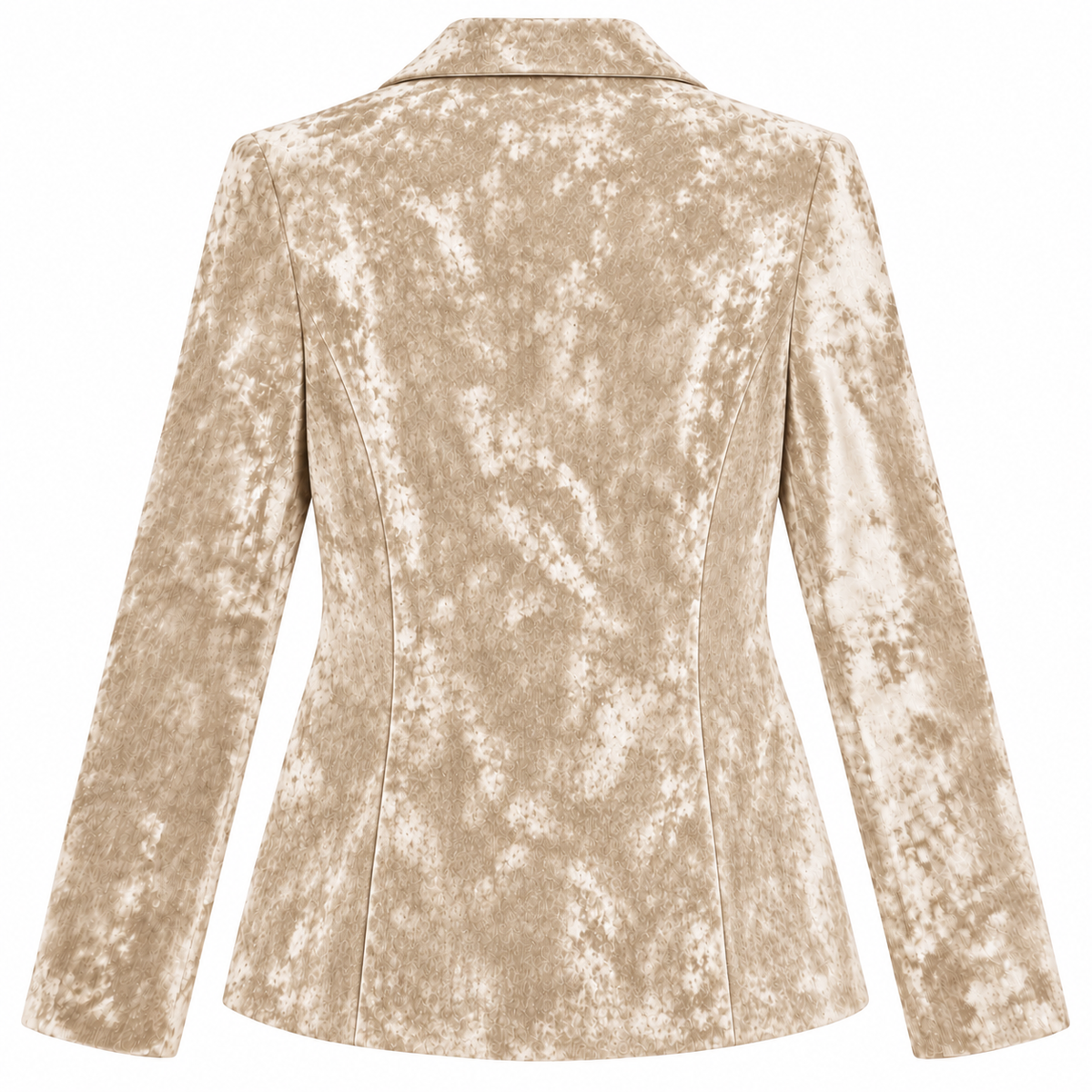 mirella matteini - giacca in ciniglia beige