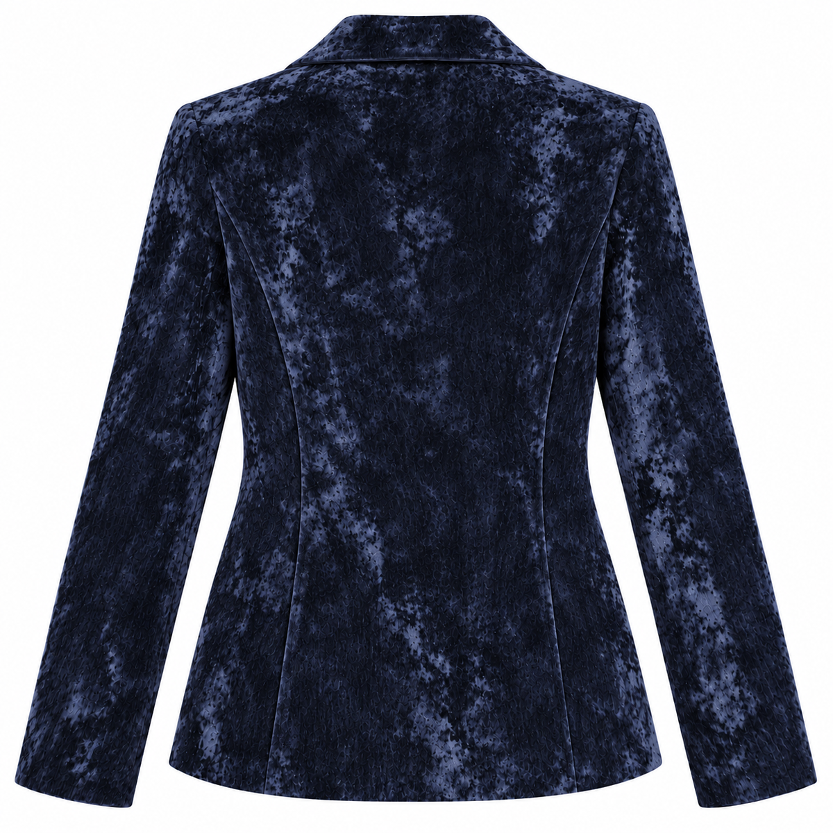 mirella matteini - giacca in ciniglia blu