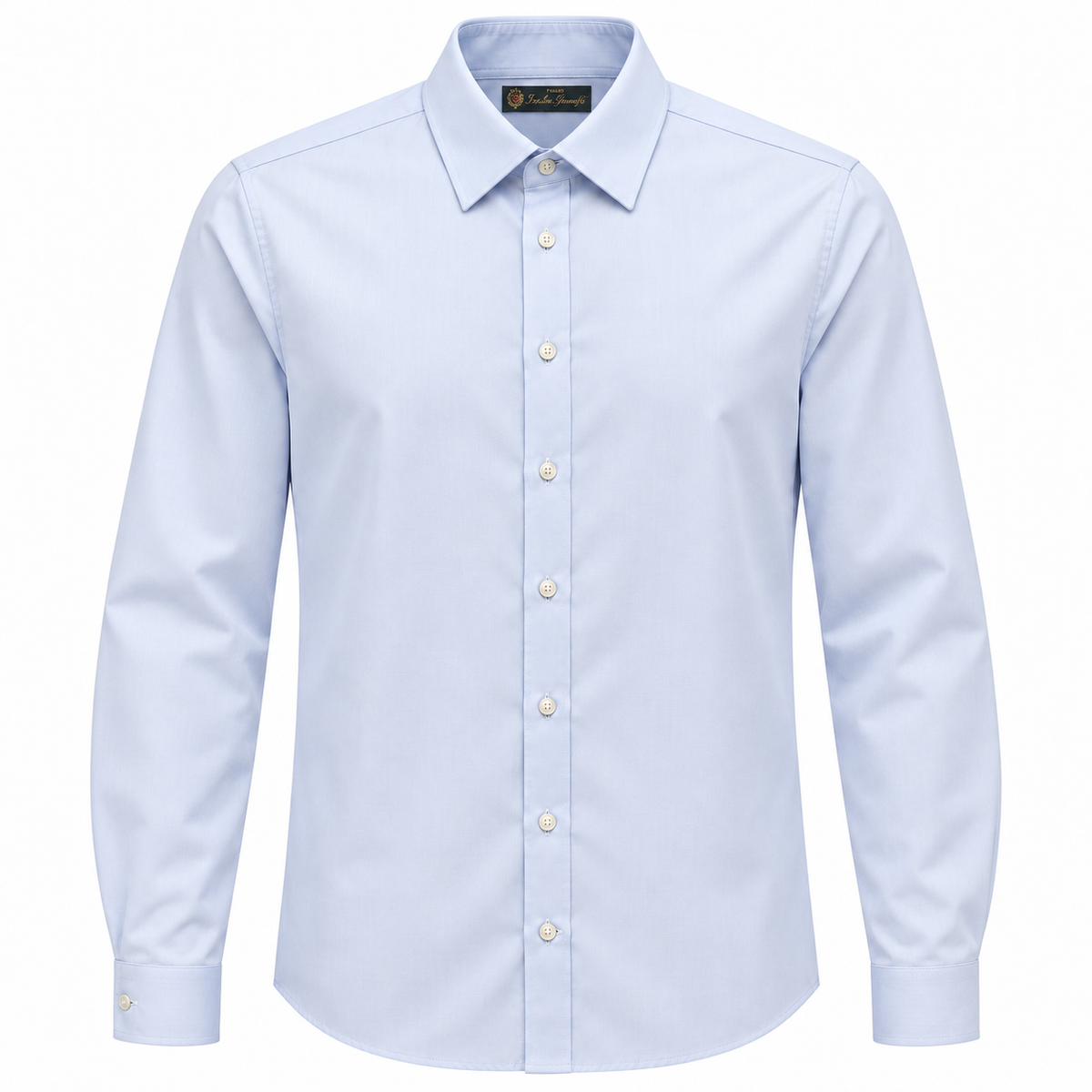 loro piana tessuto – Tessuto Robi Regular-Fit Shirt – front view in light blue