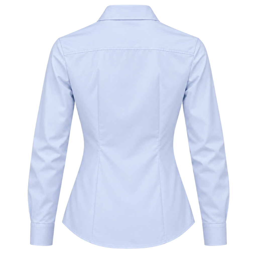 loro piana tessuto – Tessuto Rosa slim-fit shirt – Light blue back view, laid flat