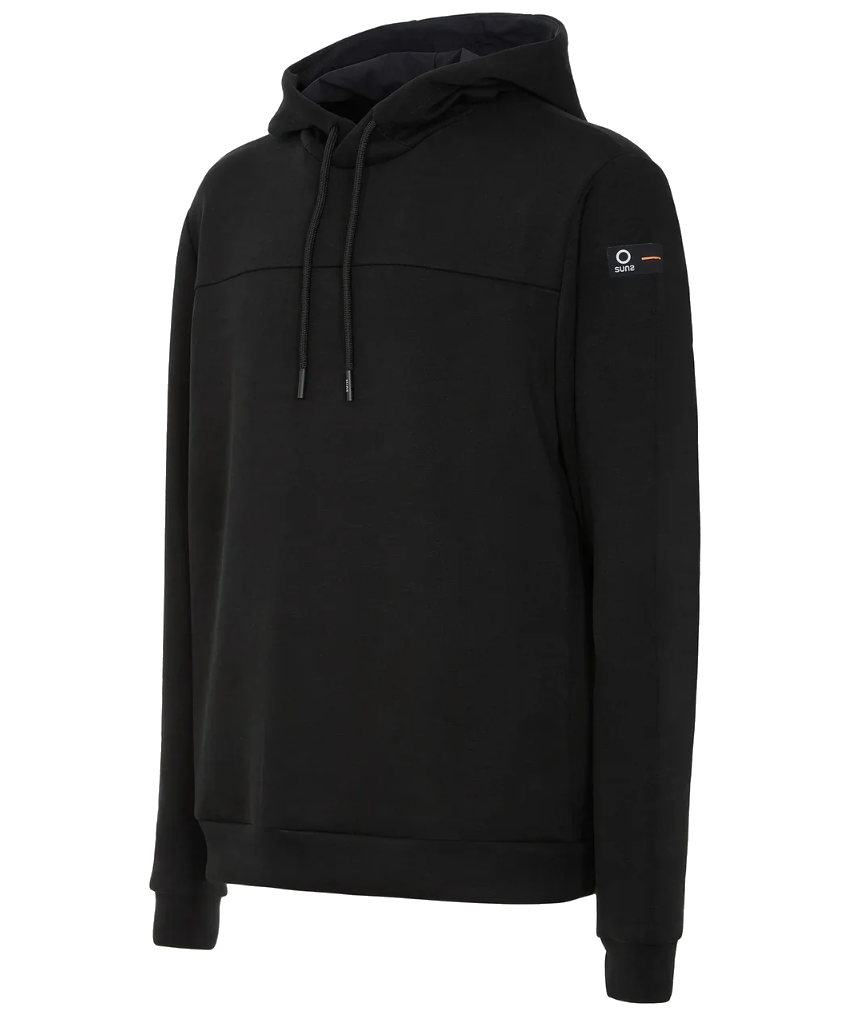 Suns – black sweatshirt – garment appearance shown in this product view