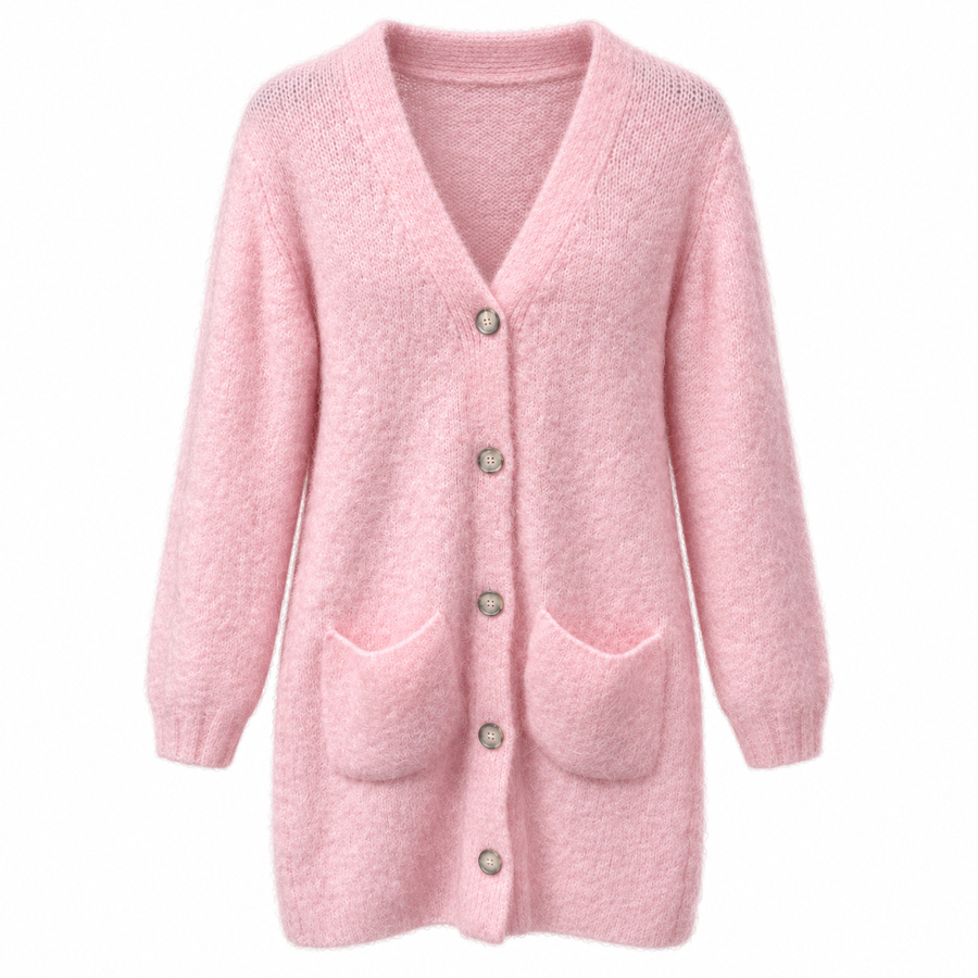 Ai-riders Cardigan Pink Acrylic Polyamide Alpaca Elastane