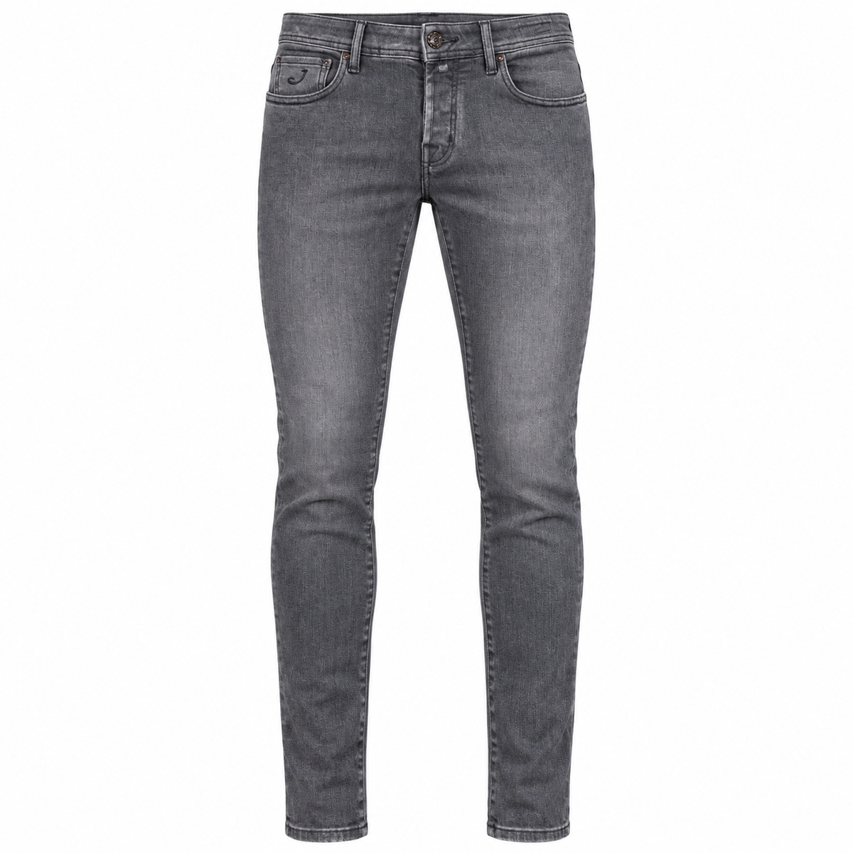 Jacob Cohen – Nick super-slim-fit black jeans – front view on white background