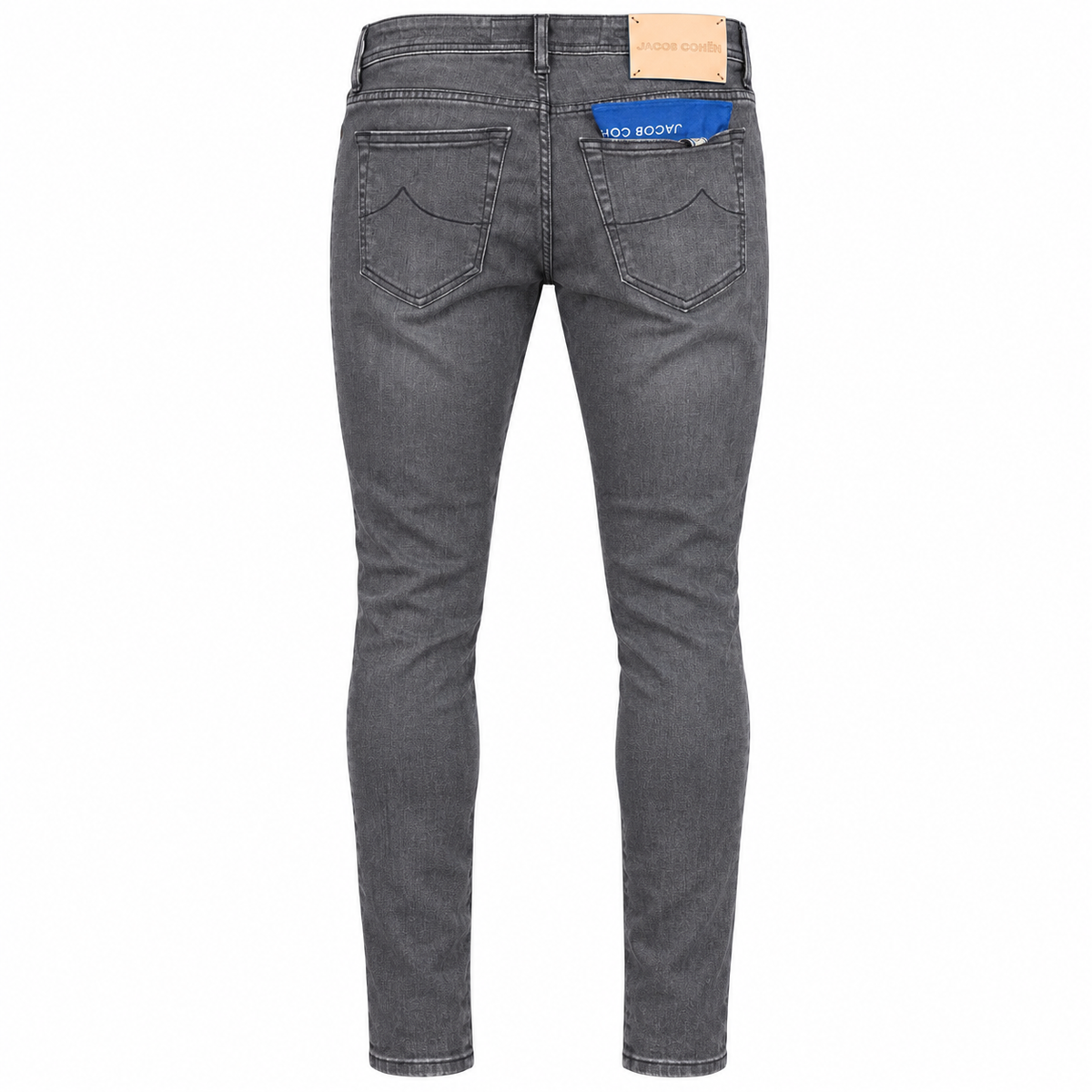Jacob Cohen – Nick black super-slim-fit jeans – Back flat lay showing pockets and waistband