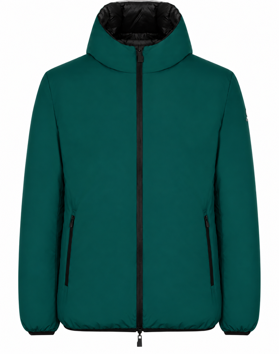 Suns – Flaminio reversible green jacket – front view