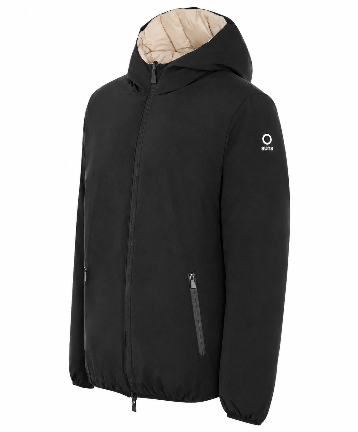 Suns Jacket Black 95% Polyester 5% Elastane Flaminio