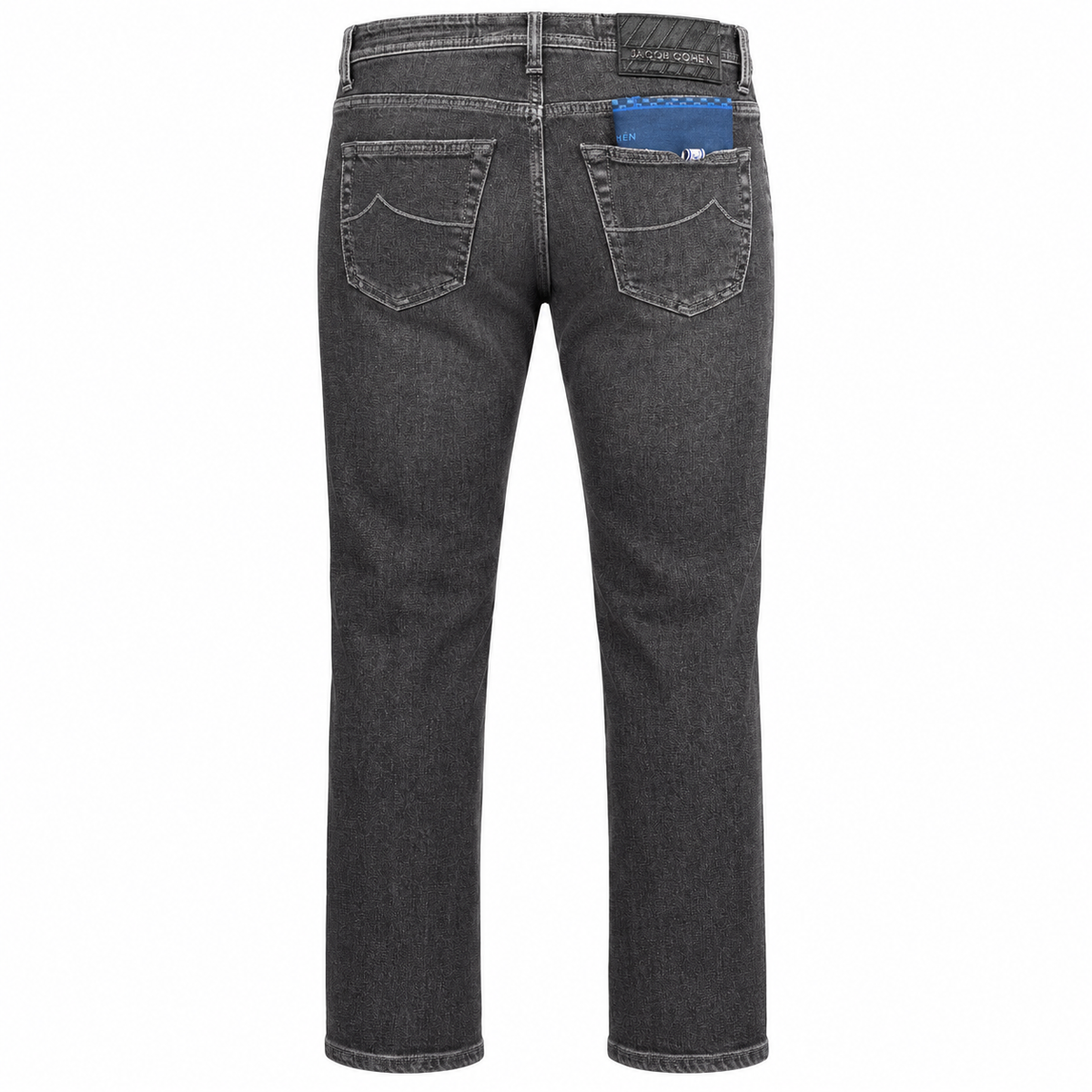 Jacob Cohen Jeans Black Cotton Blend Scott Cropped Carrot Slim Fit
