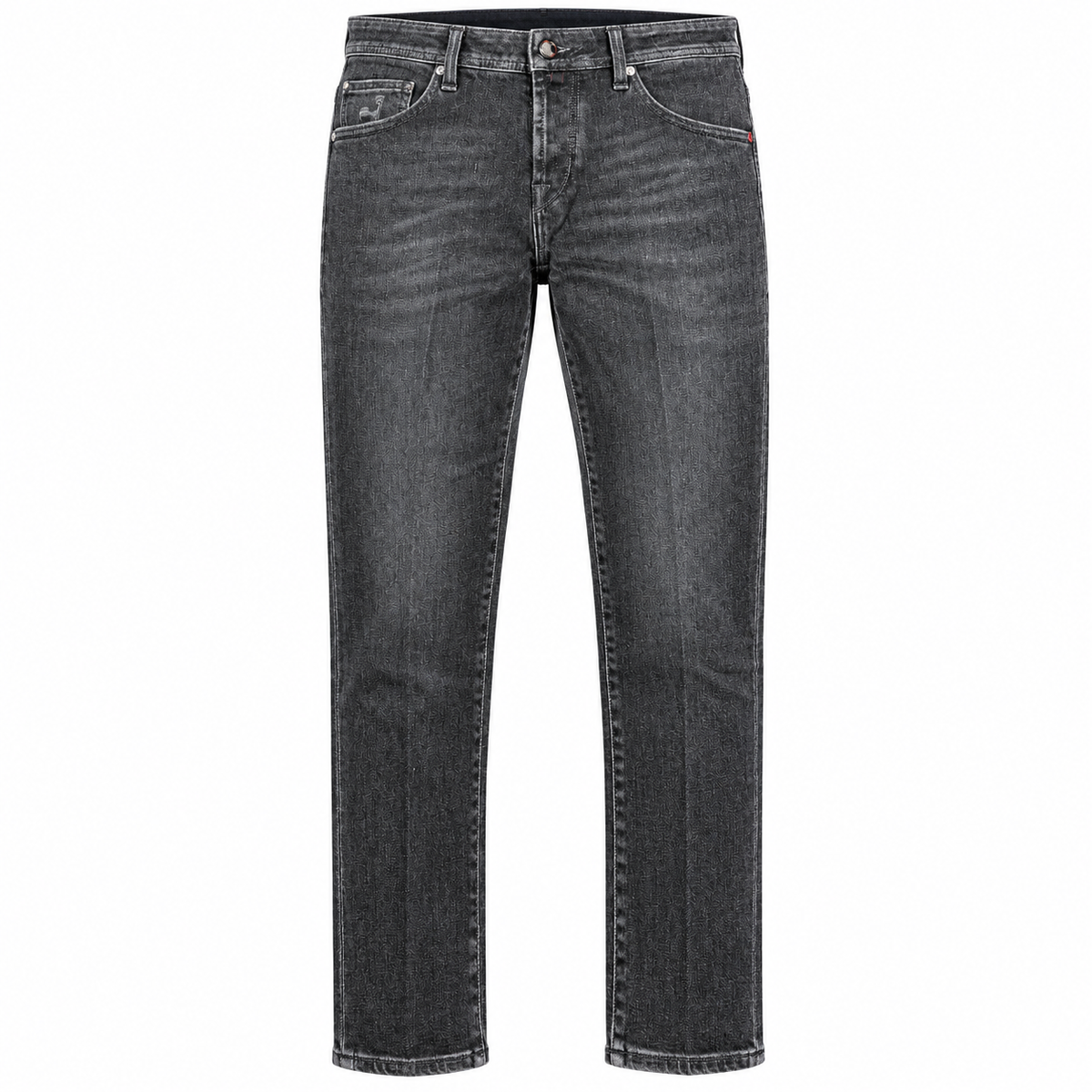 Jacob Cohen Jeans Black Cotton Blend Scott Cropped Carrot Slim Fit