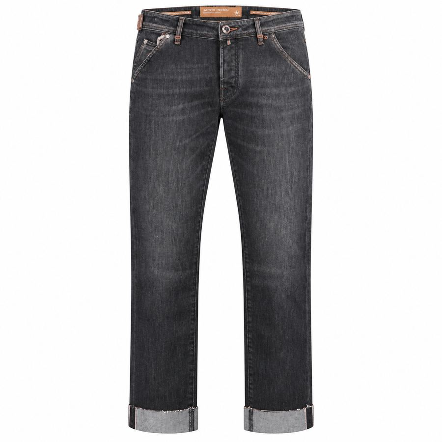 Jacob Cohen Jeans Black Cotton Polyester Leonardo Ltd