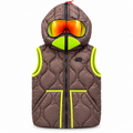 Quilted Gilet Brown 100% Nylon