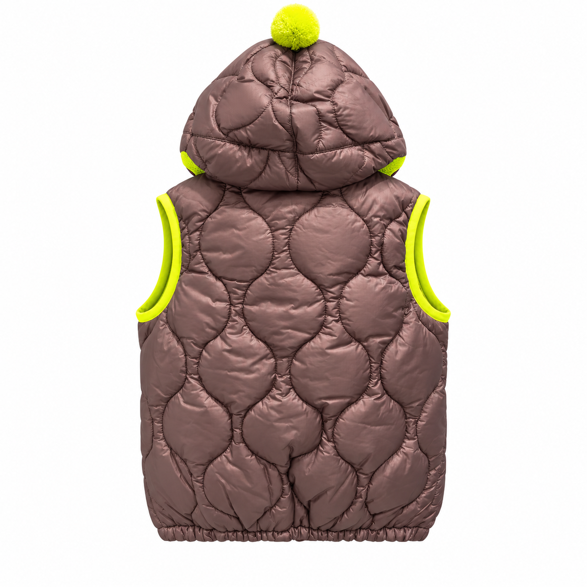 Ai-riders Quilted Gilet Brown 100% Nylon