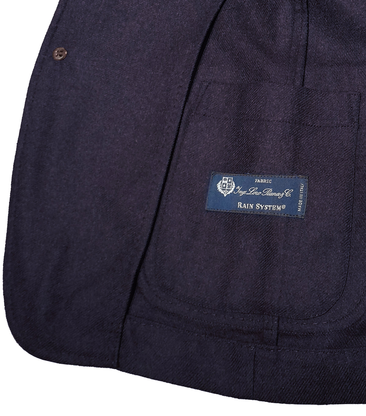 Loro Piana Jacket Blue Wool Cashmere