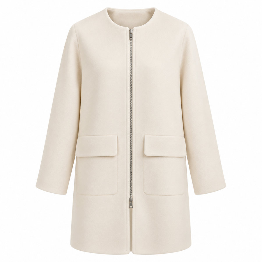 Loro Piana Tessuto white wool jacket, image 1 of 2