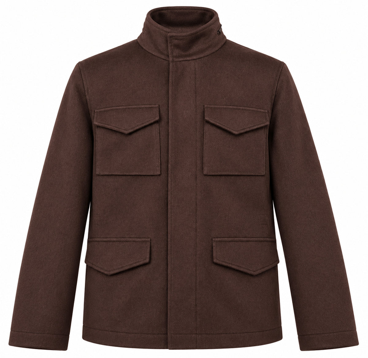 Loro Piana Tessuto brown wool coat, image 1 of 4