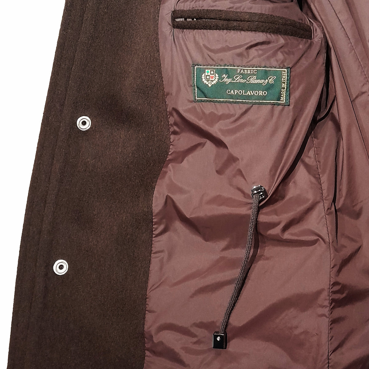 Loro Piana Tessuto brown wool coat, image 4 of 4