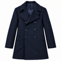Capolavoro caban van blauwe scheerwol