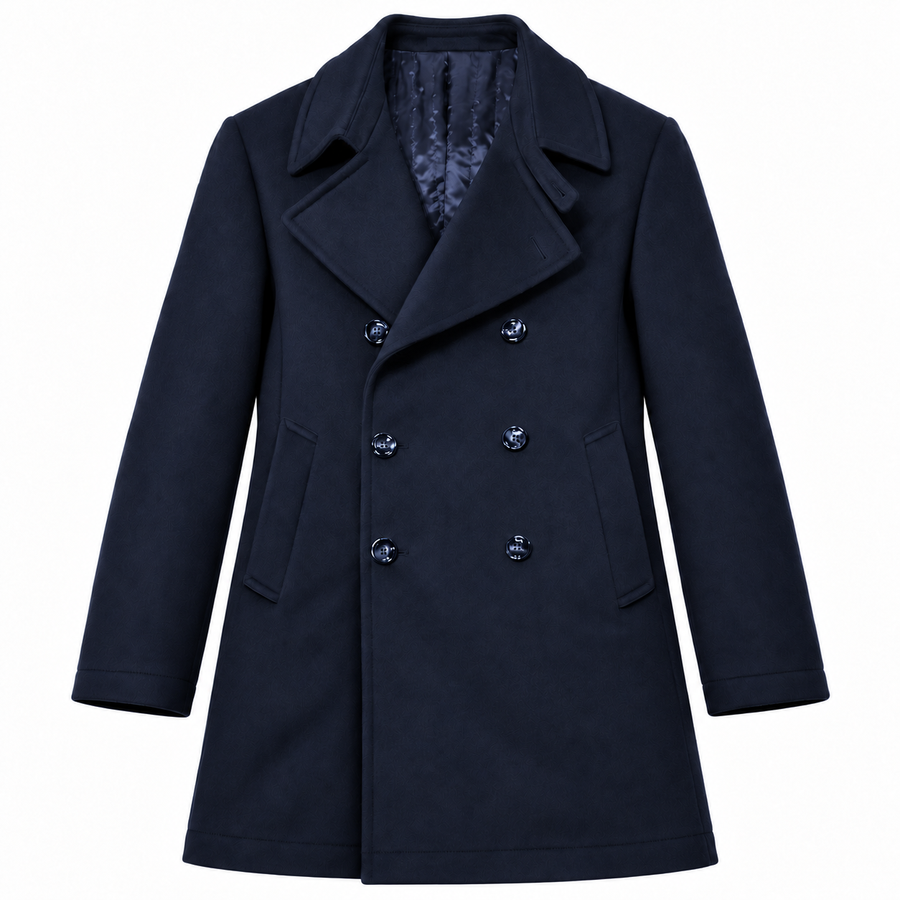 Loro Piana Tessuto blue coat