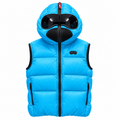 Gilet trapuntato azzurro