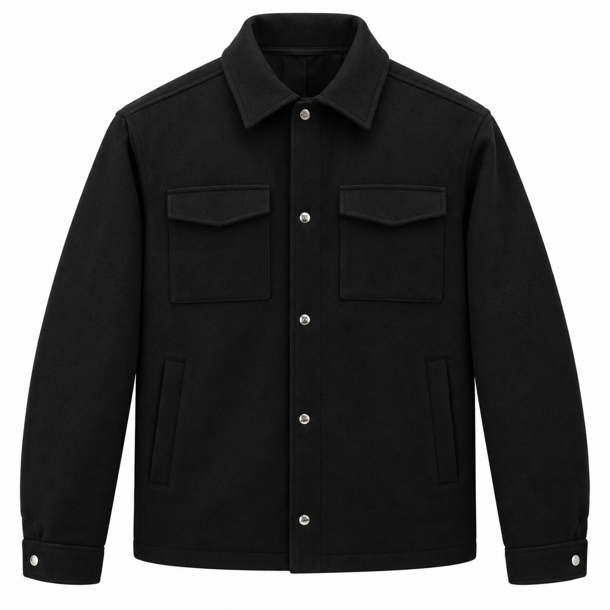 Herno black wool jacket, image 1 of 3
