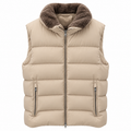 Sleeveless Jacket Beige