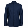 Overhemd van donkerblauw katoen