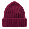 Hat Purple Acrylic Polyamide Alpaca Blend