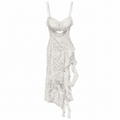 Dress White 100% Polyester Nora