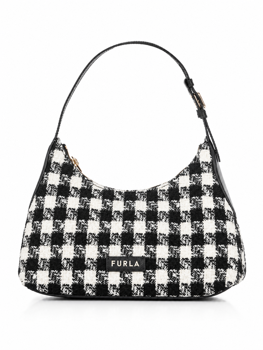 Furla Bag Black Tweed Danae