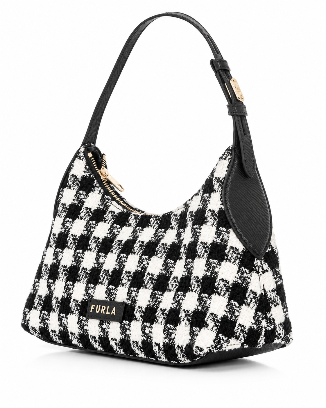 Furla Bag Black Tweed Danae