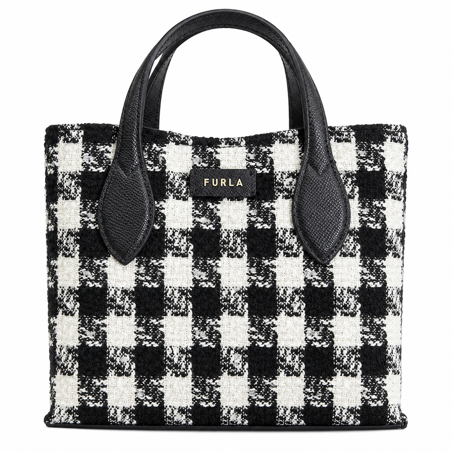 Furla Handbag Black 80% Polyester 20% Leather Era