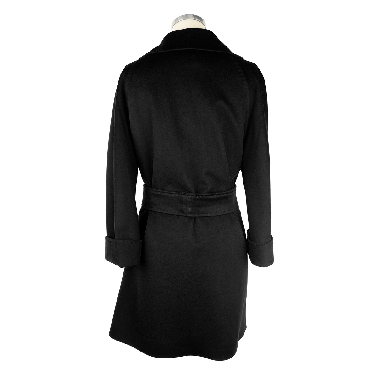 Loro Piana Tessuto Coat Black 100% Virgin Wool