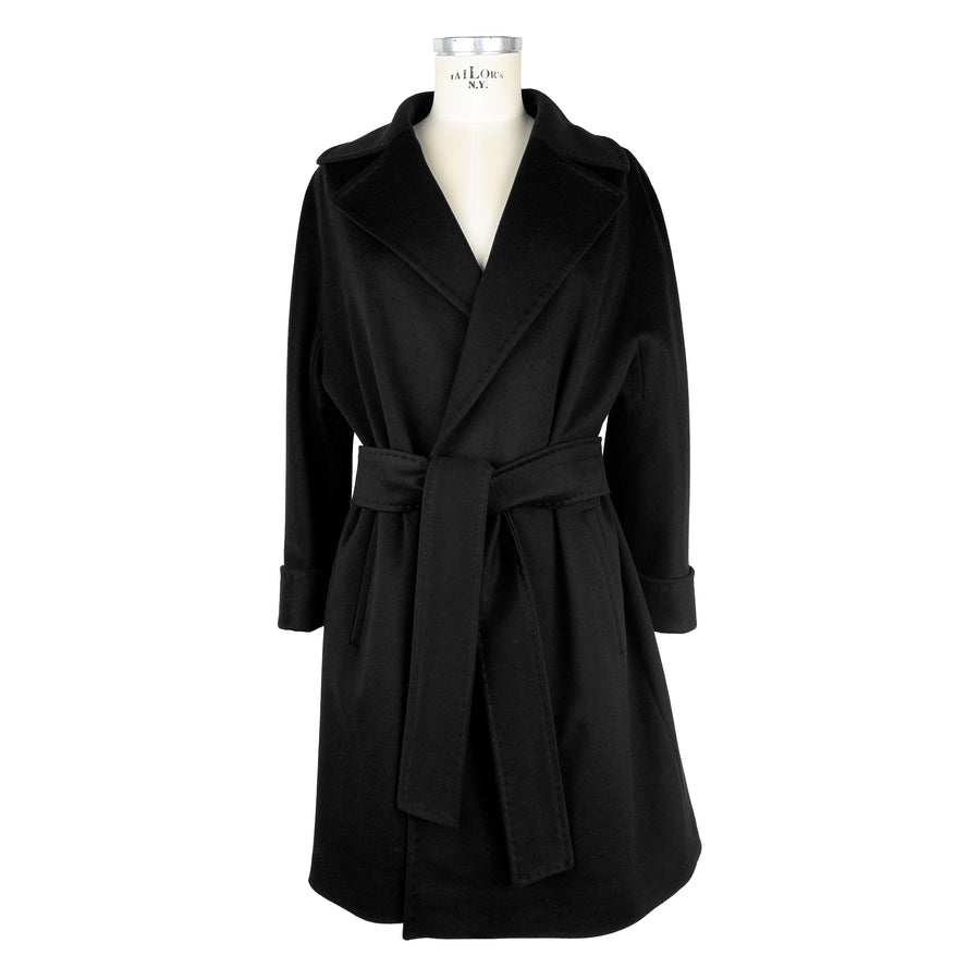 Loro Piana Tessuto Coat Black 100% Virgin Wool